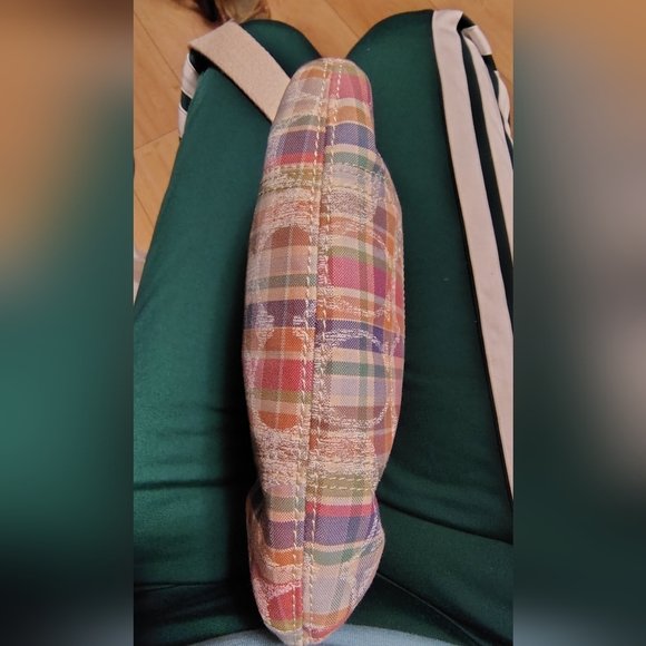 Coach Poppy Plaid Multicolor Crossbody Bag - Picture 3 of 5